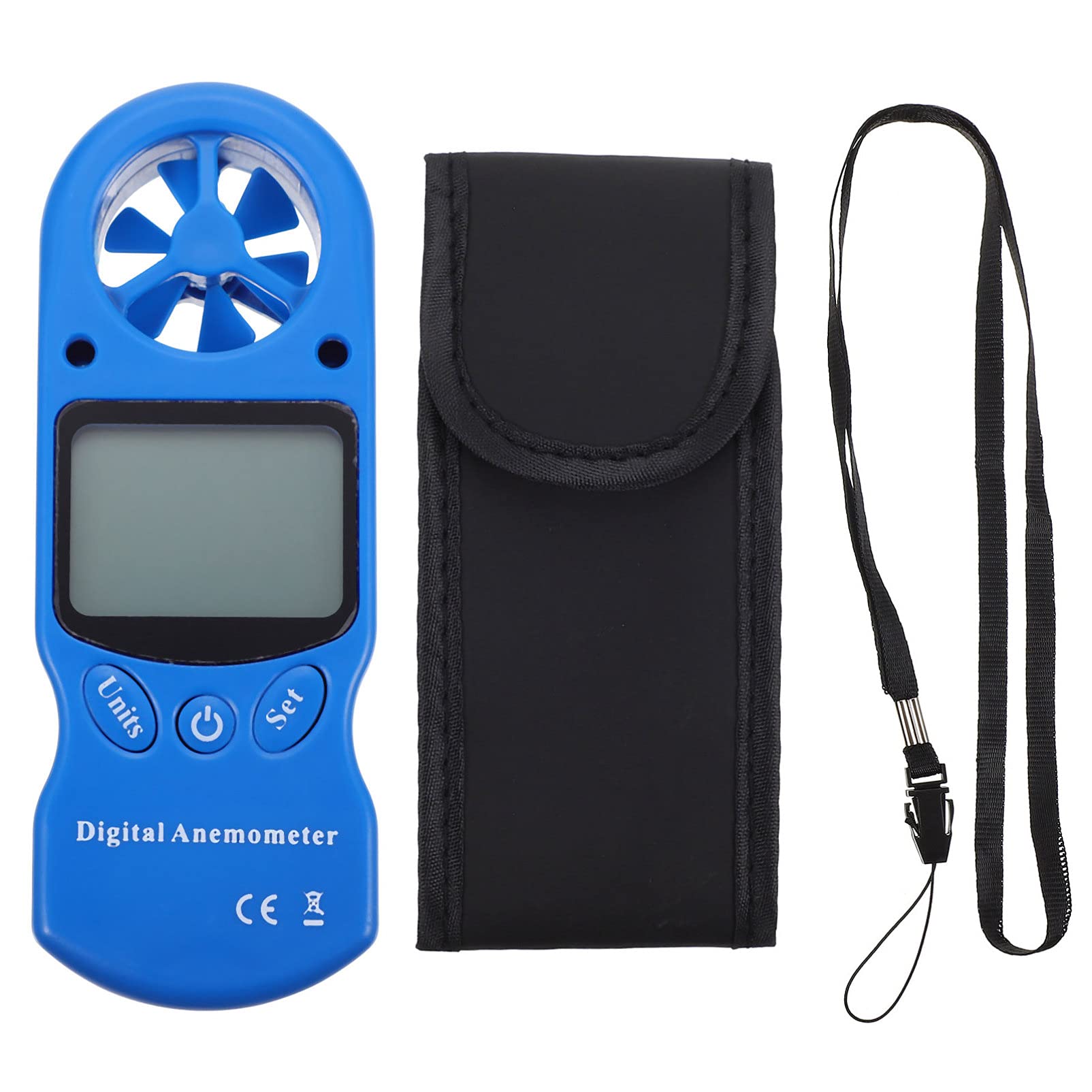 VILLCASE 1pezzi Igrometro Digitale Mini Portatile Misuratore Di Velocità Del Flusso d Aria Igrotermografo Senza Batteria Per Monitoraggio Ambientale e Sistemi Di Condizionamento
