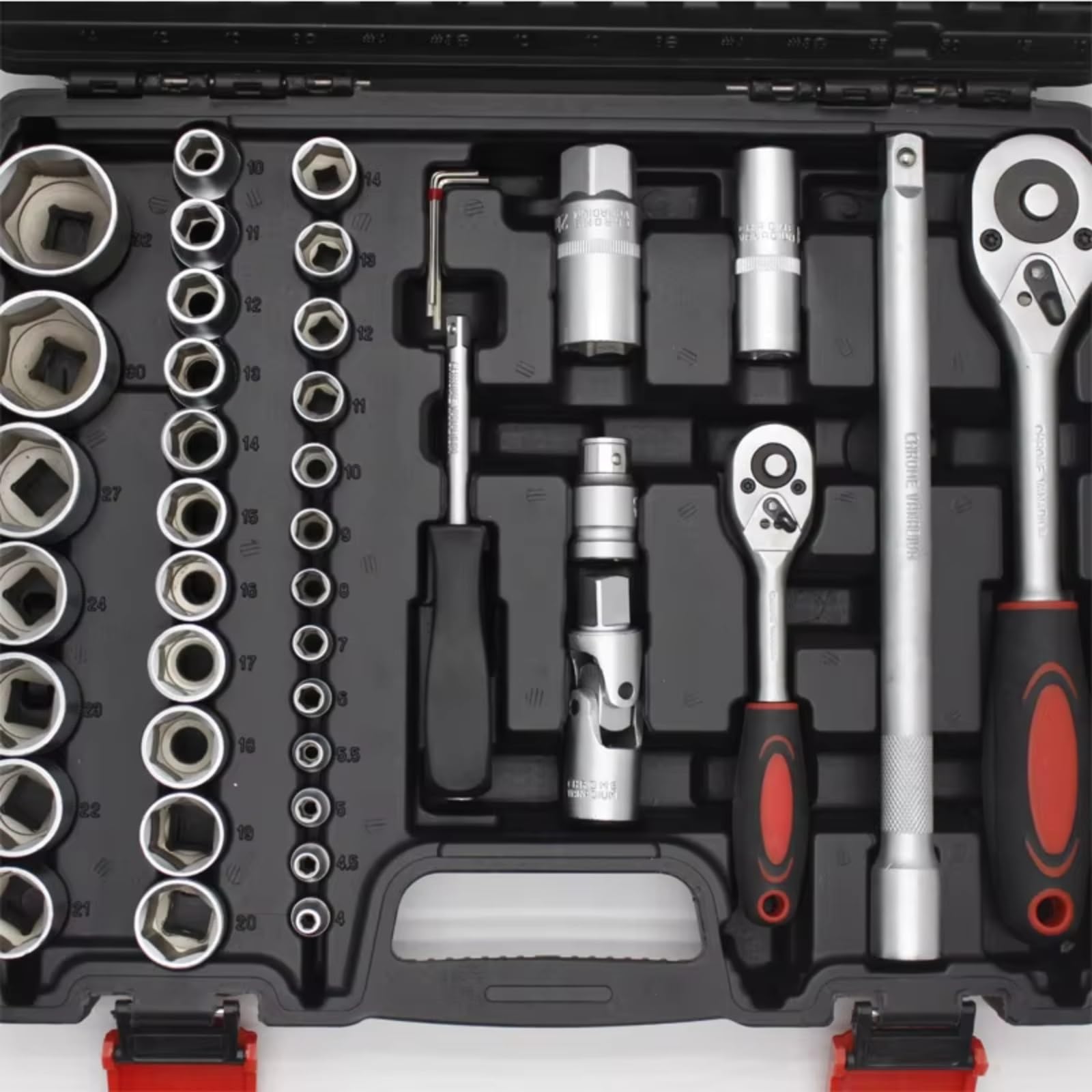 Set attrezzi da officina 94 Pz 1/2 1/4 Dr. Presa Maniglia A Cricchetto Combinazione Presa Set Di Strumenti Di Riparazione Strumenti Di Riparazione Auto Utensili A Mano