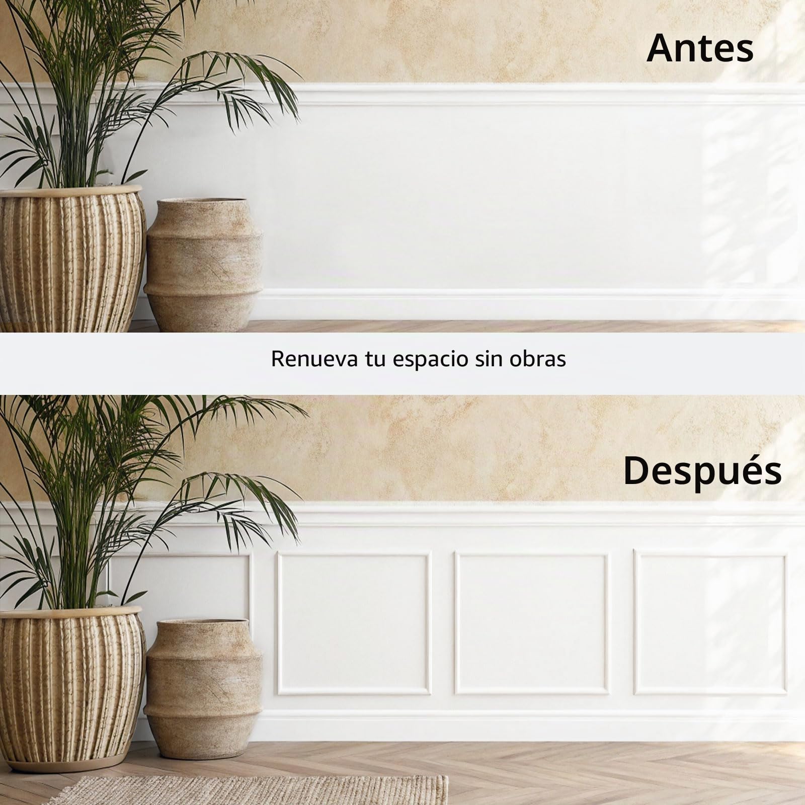 Kit Molduras Pared 3 Sets 60x60 cm Paneles Decorativos