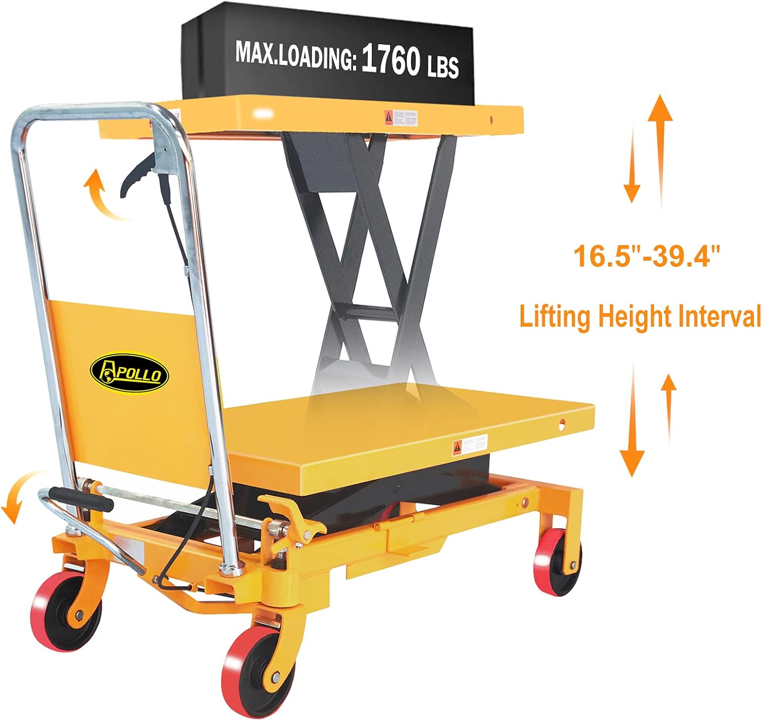 Limited Discount APOLLOLIFT Single Scissor Hydraulic Lift Table/Cart 1760lbs Capacity 39.4 Lifting Height Free Shipping Offer APOLLOLIFT Single Scissor Hydraulic Lift Table/Cart 1760lbs Capacity 39.4 Lifting Height