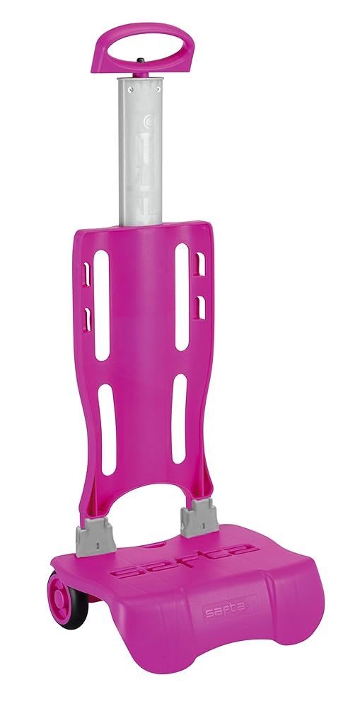 Carrello Per Zaino Safta Fuchsia - Leggero E Pieghevole Con Ruote - Foto 11