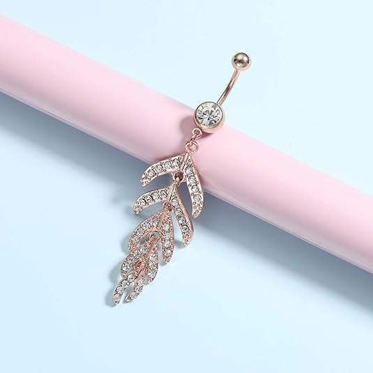 ClcIosis Lot De 7 Piercings De Nombril Dorés, Incurvés, Dorés