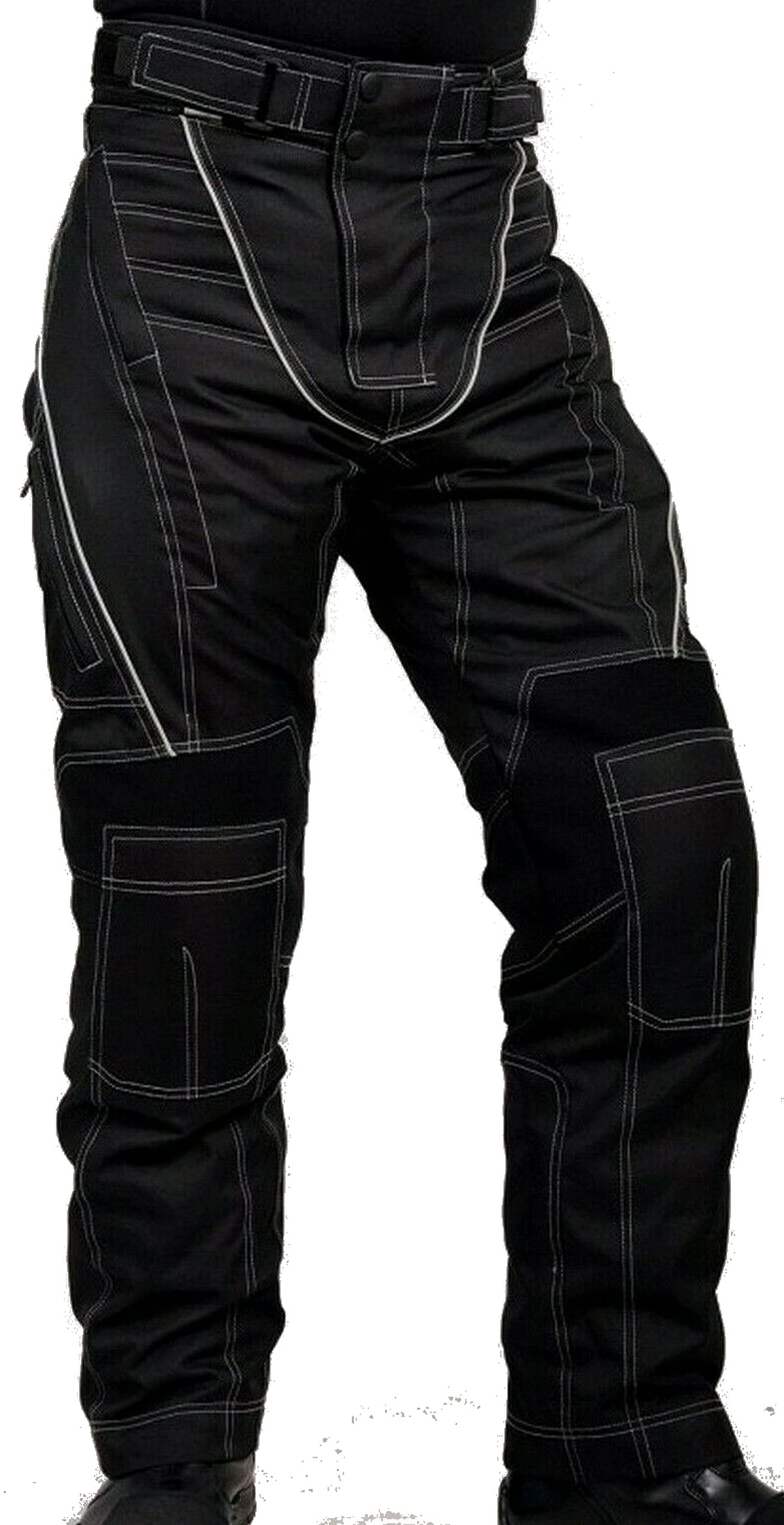 L&J Motorradhose mit Protektoren Herren Textil Motorrad Jacke Roller Chopper
