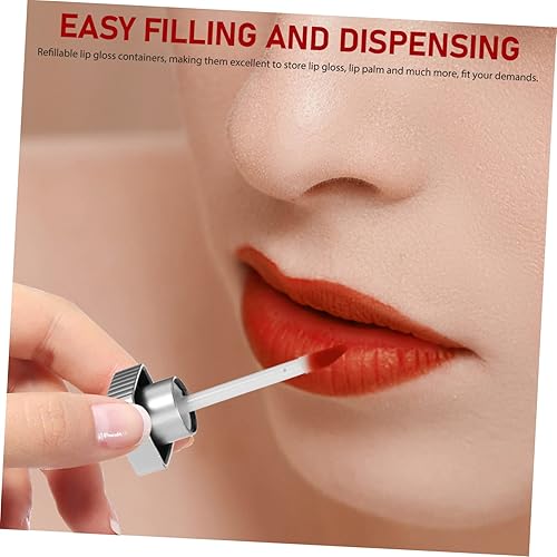 Miniatura 4 de 30 unidades de tubos vacíos de lápiz labial recargables botellas de bálsamo labial para mujeres, botellas de bálsamo labial para mujeres,