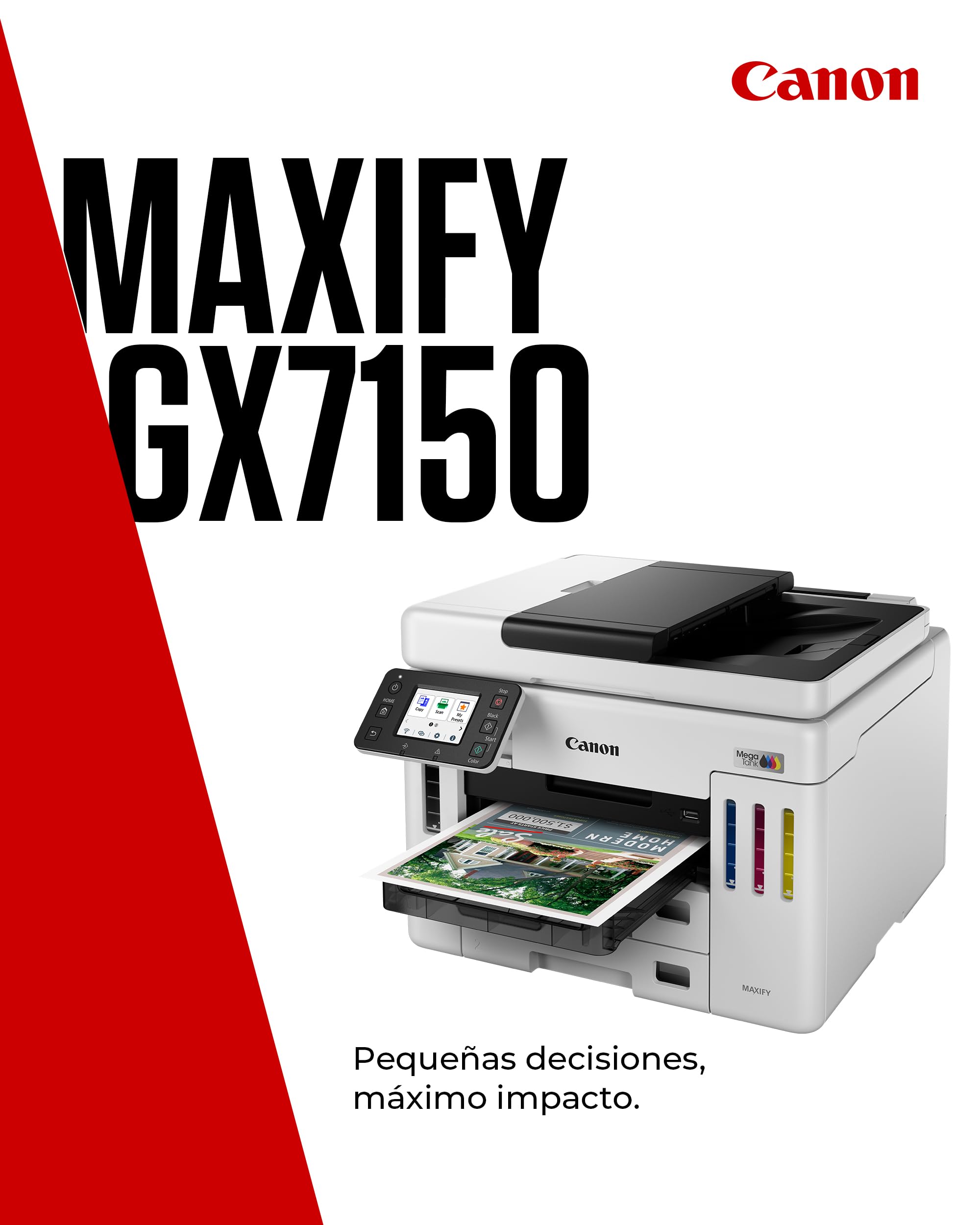 Canon Maxify Gx7150 Megatank - Multifunktionsdrucker - Farbe - Tintenstrahl - Ciss - Legal (216 X 356 Mm)