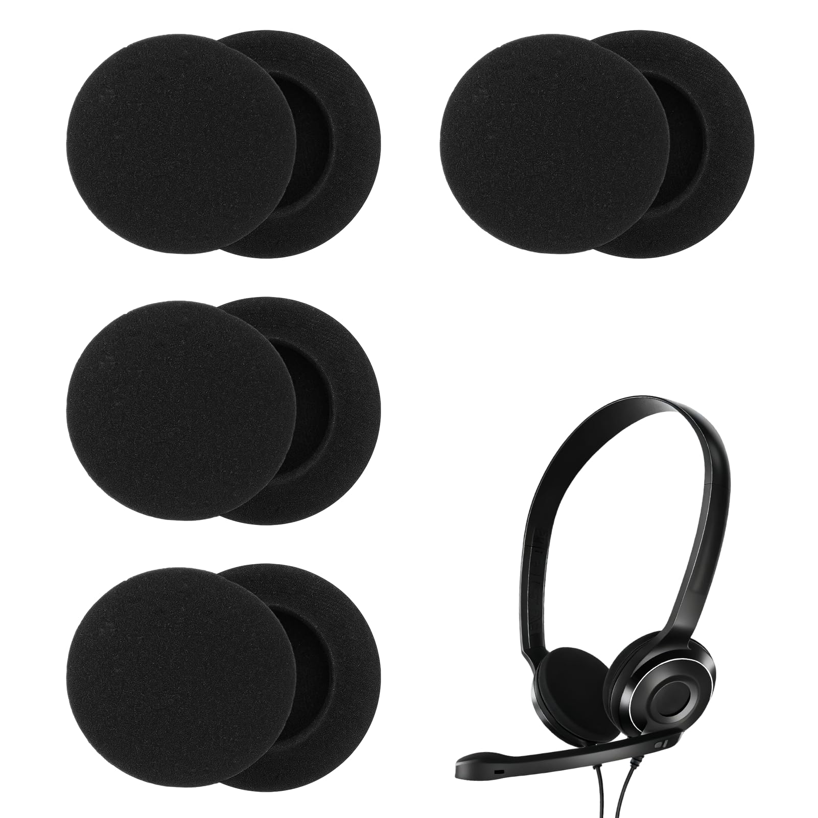 Ersatz-Ohrpolster Für Sennheiser PC8 Kopfhörer – 1 Paar Memory Foam Ohrmuscheln, Einfach Auszutauschen