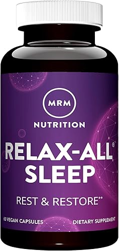 MRM Nutrition Relax-All ® Sleep | Te ayuda a conciliar el sueño | Sueño reparador + reparador | con melatonina + ashwagandha | Duerme bien por la