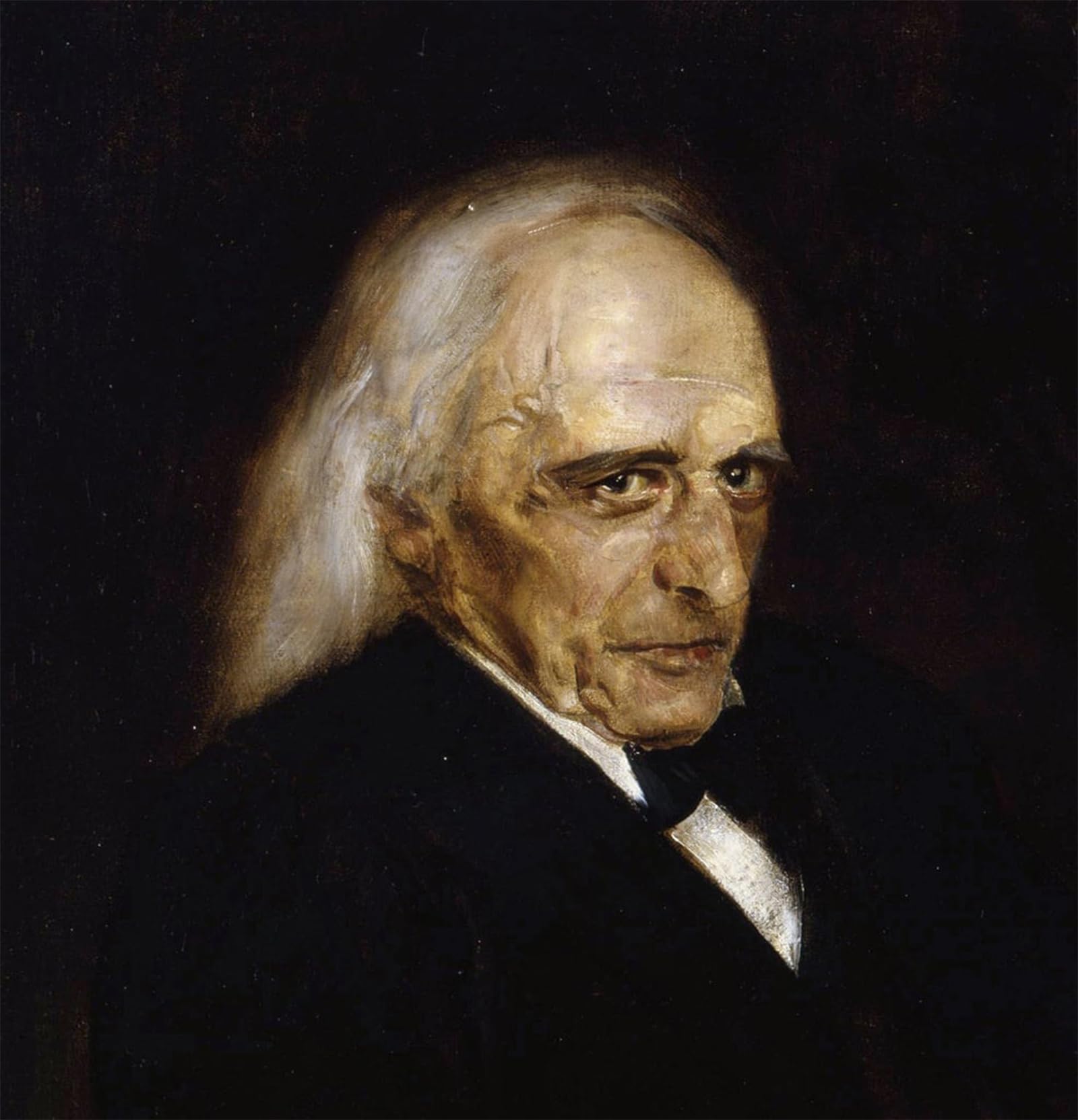 POSTERIIk Famous Modern Artwork Art Mural Portrait of Theodor Mommsen by Seraph Von Lenbach Oil Paintings Pictures for Home Decor 60x90cm