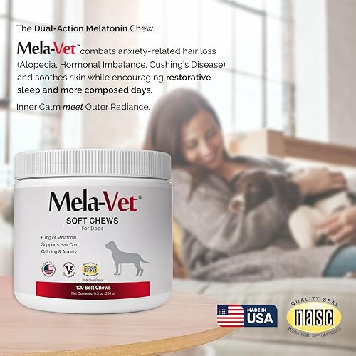 Vista 2 de Melatonina Calmante Masticables suaves para perros, formulados por veterinarios para proporcionar relajación y alivio de la ansiedad, ayuda a