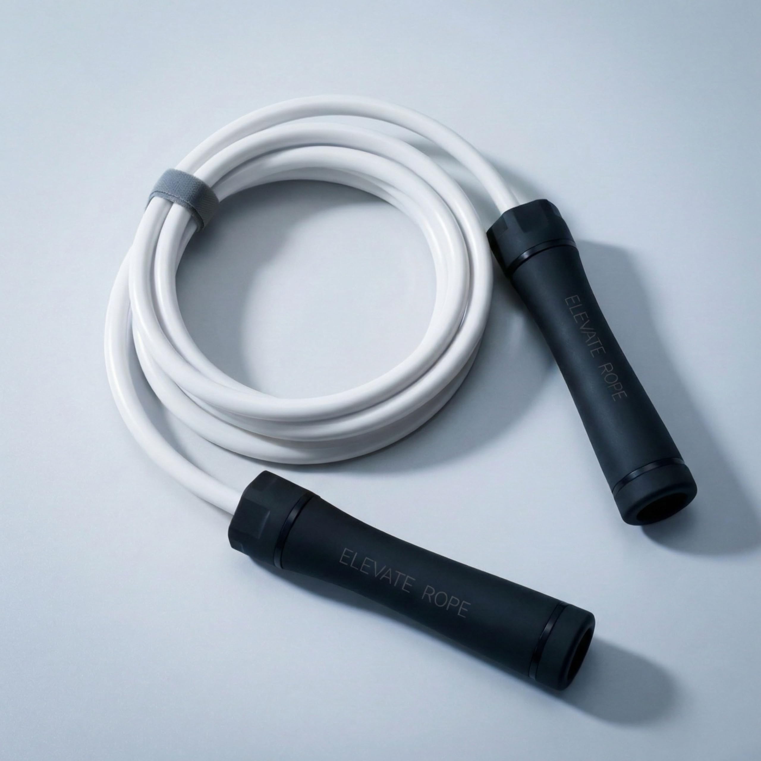 Elevate Rope Corda Pesata per Saltare Regolabile 3 m con App Gratis Inclusa – Cavo PVC 10 mm per Forza e Cardio
