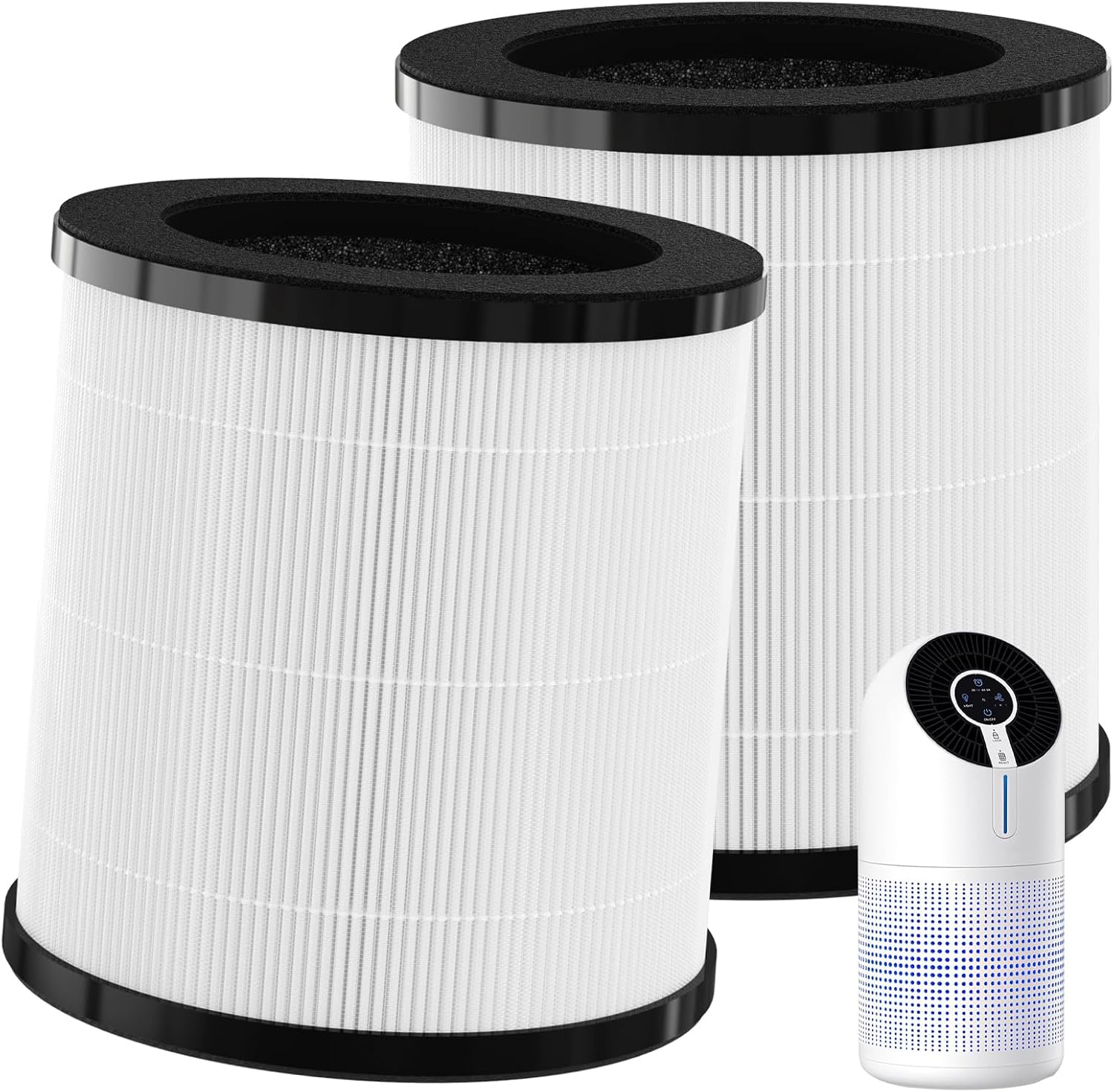 M02 Replacement Filter Compatible with MOO-KA M02 Purifier, 3-In-1 Filter（2-Pack）