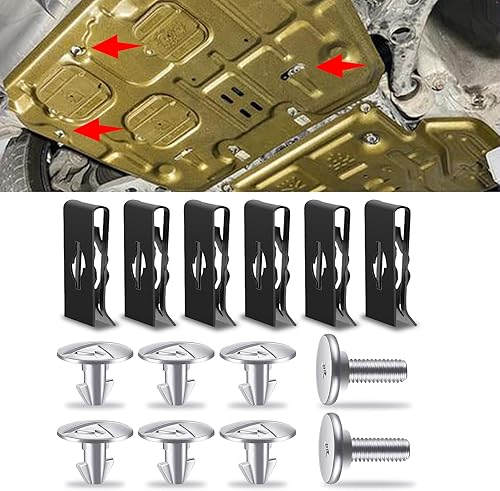 Kit de pernos de cubierta de protección del motor, 14 piezas, perno de cubierta inferior del motor 90105-TBA-A00, clip de sujeción de la cubierta