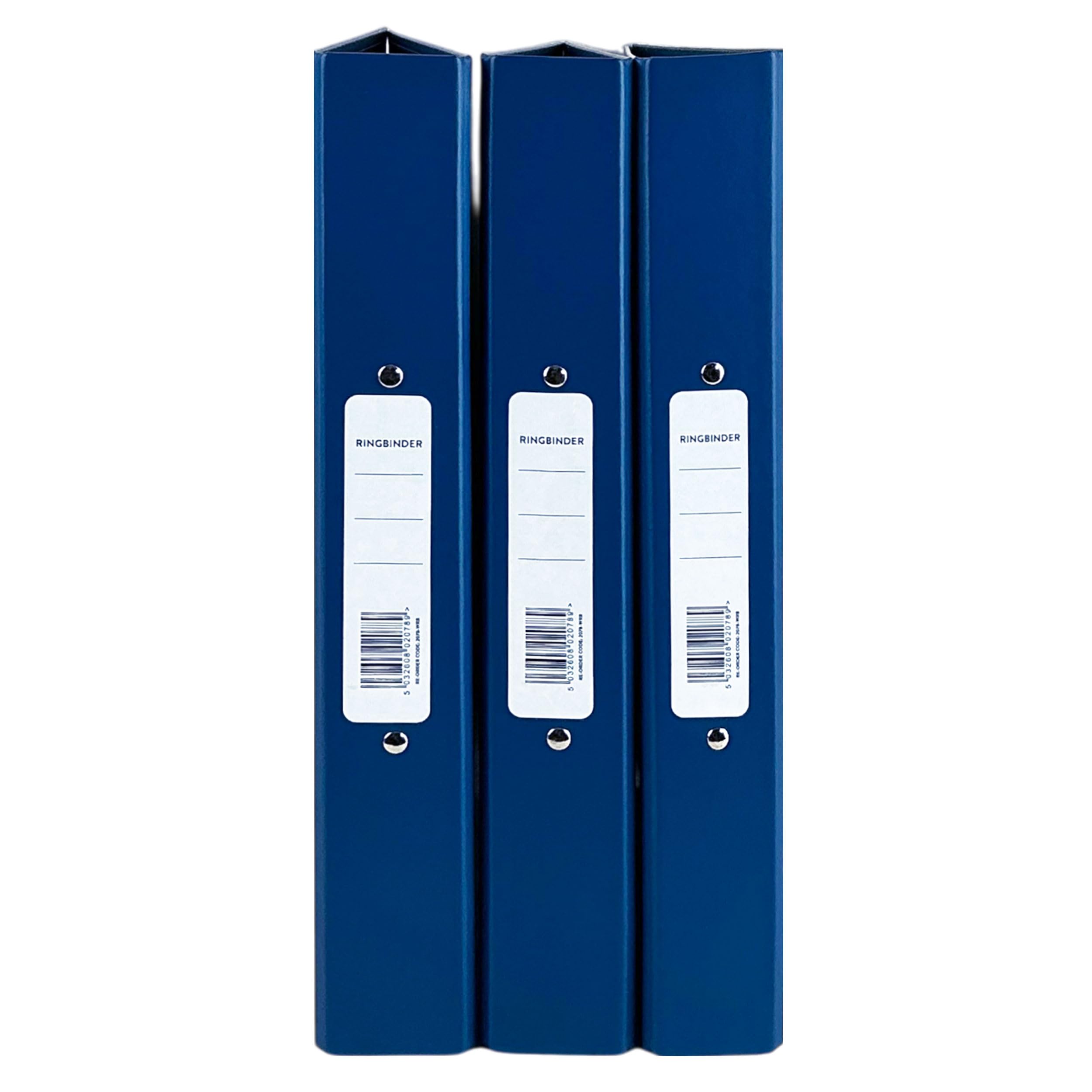 A4 Glossy 2-Ring Binder Files School Work Office 40mm Spine File Organiser