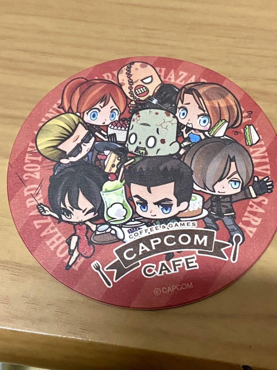 バイオハザード BIOHAZARD ウェスカー コースター 特典 カプコンカフェ バイオハザード BSAA ウェスカー コースター USJ ハロウィン