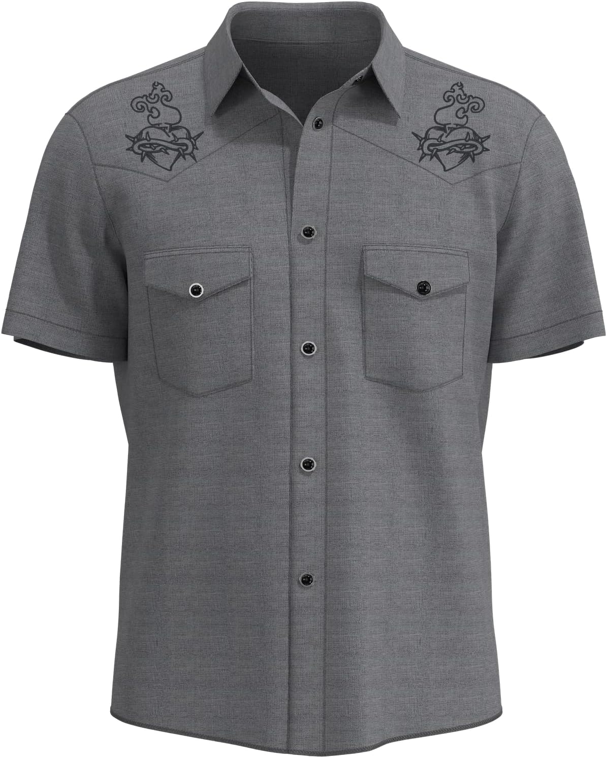 Whiskey & Wine Western Rockabilly Tattoo Shirt ~ USA Made Shirt ~ Sacred Heart Ink