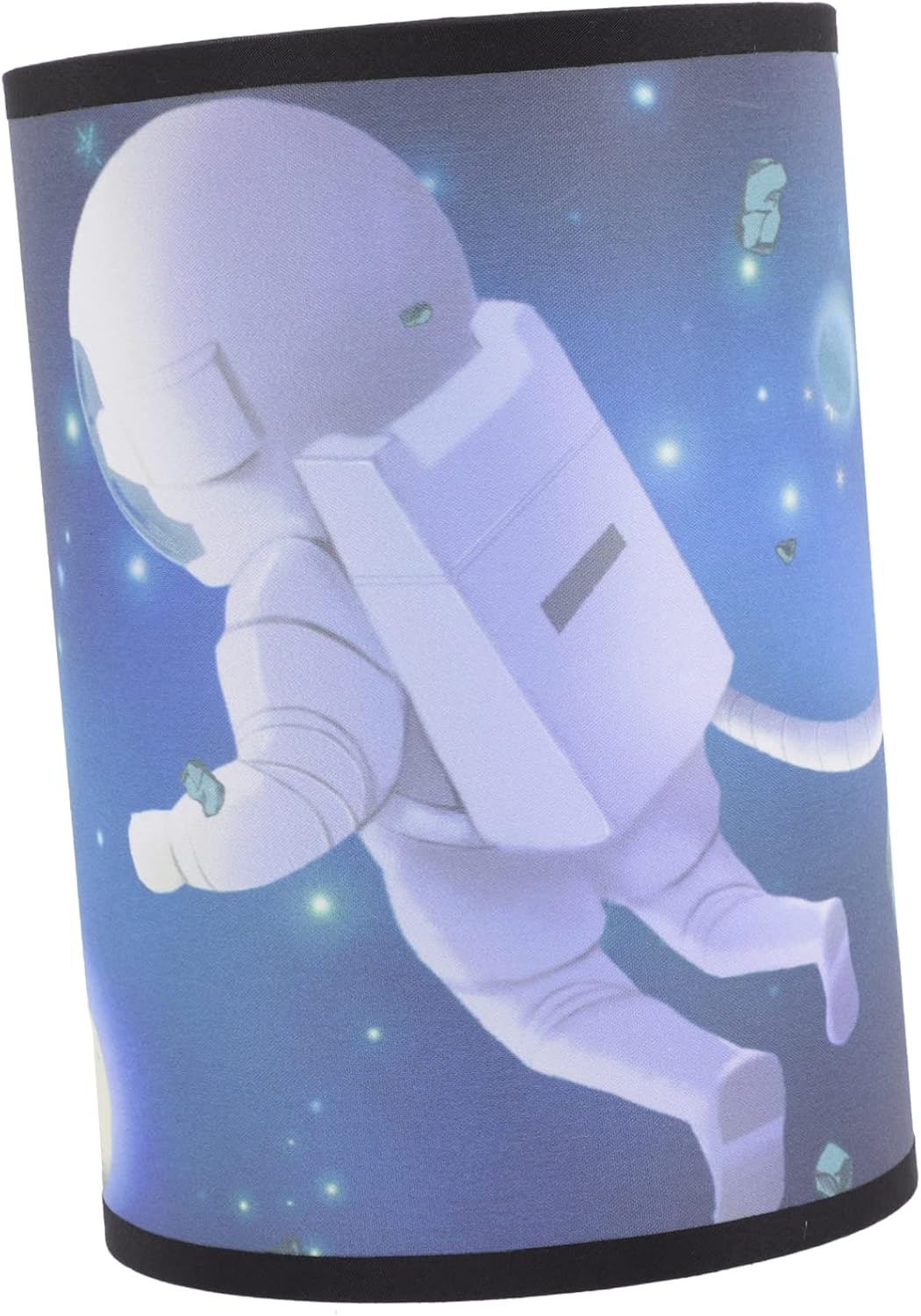 Cartoon Space Fabric Lampshade for Boys and Girls Bedroom Decorative Table Lamp Shade for Boys and Girls Vibrant Light Cover for Bedside Use for Adventures