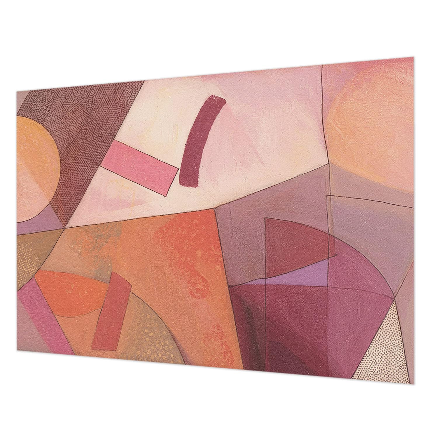 Papier peint intissé chambre et salon Tulup au design de formes colorées