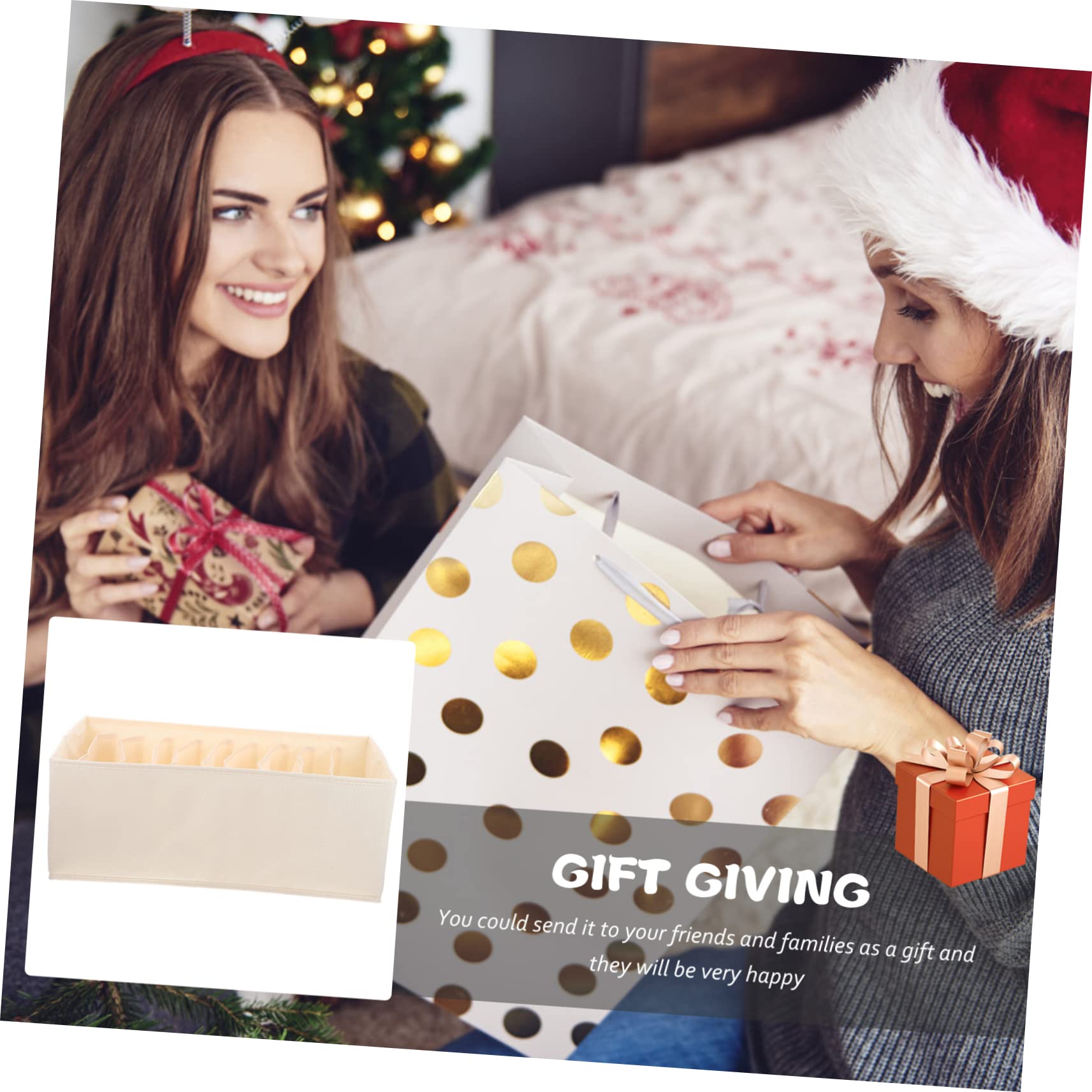 Cabilock Dresser Clothes Organizer 10 Compartment Pants T-shirt Organizer Drawer Storage Box Closet Organizer