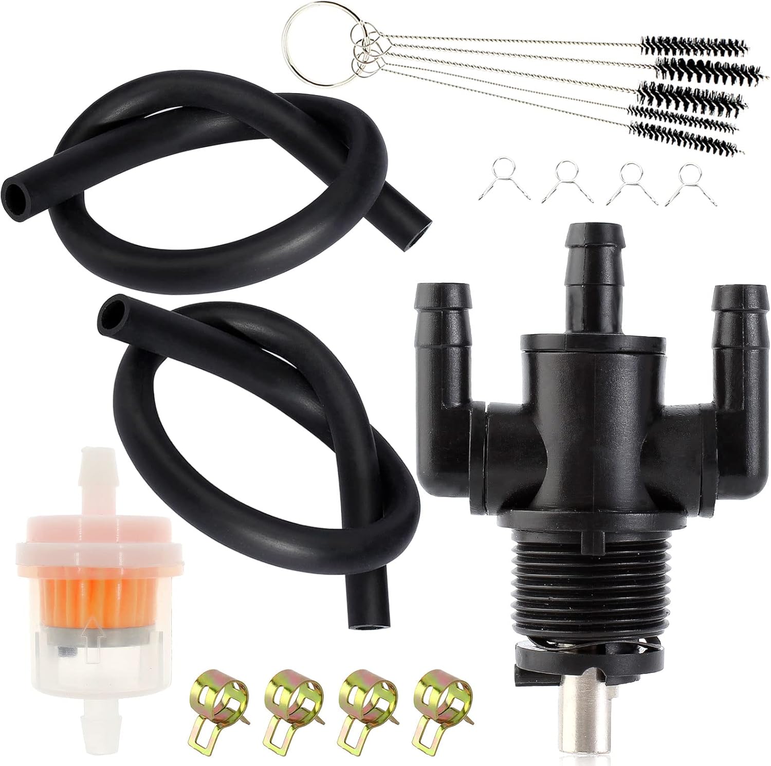 YOFMOO 3Way Fuel Pump Shut Off Valve Petcock 7052154