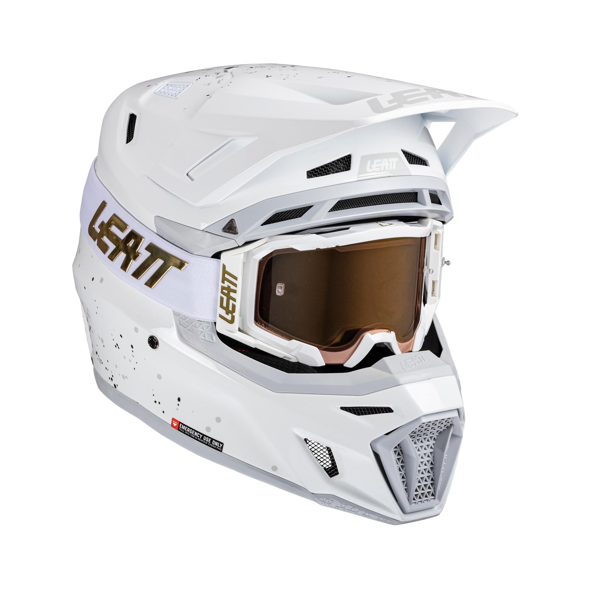 Amazon.com: Leatt Helmet Kit Moto 8.5 V25 White : Automotive