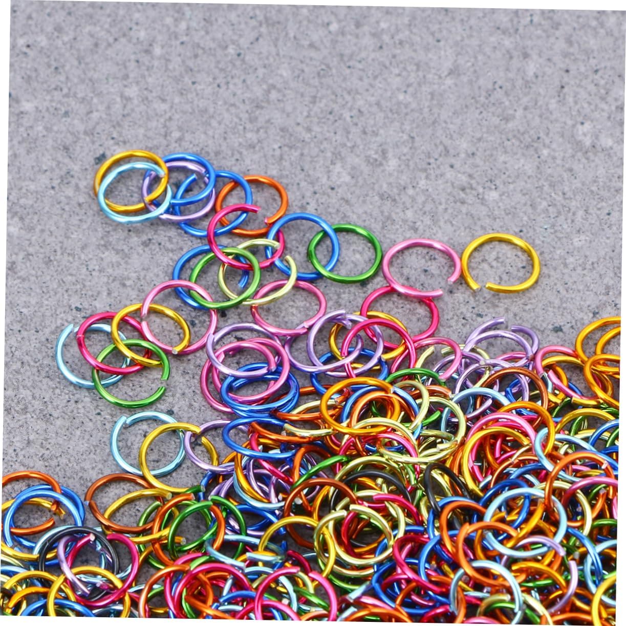3200pcs DIY Jewelry Accessory Kit Aluminum Jump Rings Mixed for Jewelry Making Connecting Charms Aluminum Wire Open Jump Rings