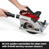 Einhell Cordless Circular Saw 18V Power X-Change, 190mm Brushless Rotary Wood Saw, Tool-Free Adjustment, LED, Dust Extraction, Without Battery TE-CS 18/190 Li Solo - 6