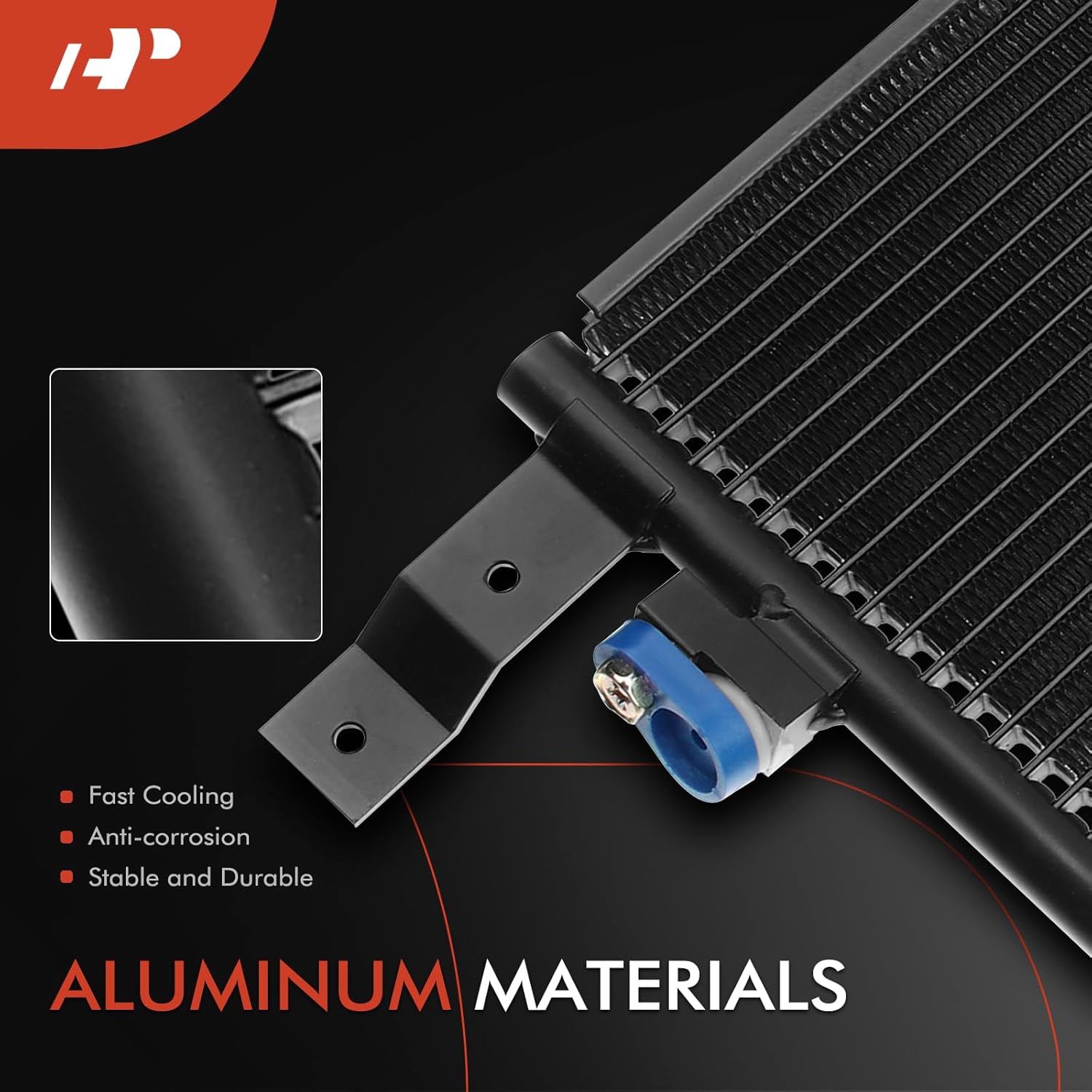 A-Premium Air Conditioning A/C Condenser Compatible with 2010-2016 Cadillac SRX 2.8L 3.0L 3.6L, Replace# 20981270