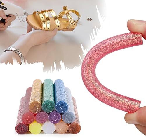 Miniatura 108 de ENPOINT Barras de pegamento caliente de color dorado metálico, tamaño completo, 36 unidades de 4 pulgadas de largo x 0.43 pulgadas de diámetro