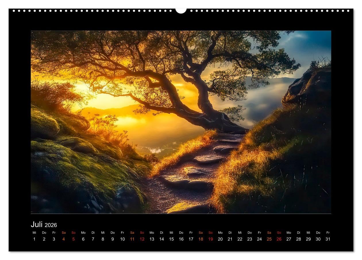 Abenteuerliche Wege (hochwertiger Premium Wandkalender 2026 DIN A2 quer), Kunstdruck in Hochglanz: Würden Sie diese Wege gehen? (CALVENDO Natur)