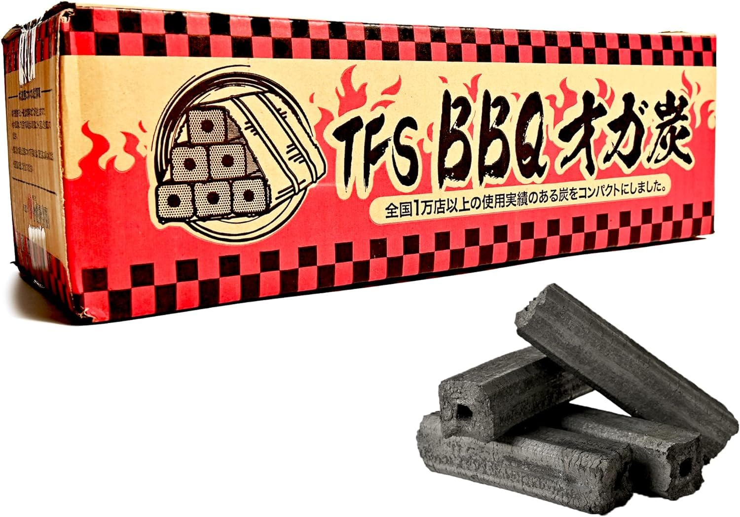 Amazon.co.jp: 【TFS】BBQオガ炭【5kg】長時間燃焼 コンパクトサイズ