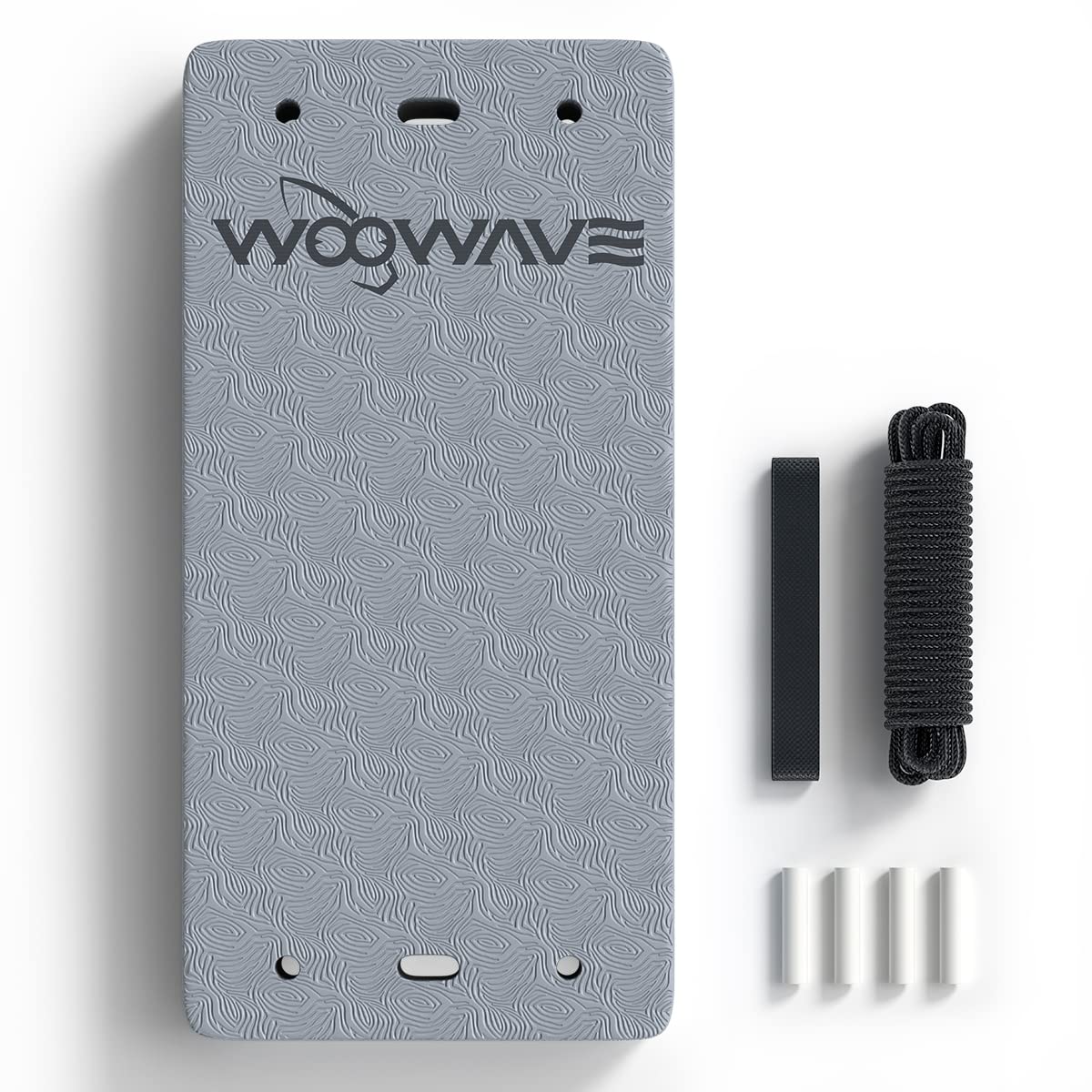 WOOWAVE Boat Fender for Yacht Motorboat Prevent Scratches Premium Boat Bumper for Docking 3 Layer EVA with Rope, 24inch, Gray