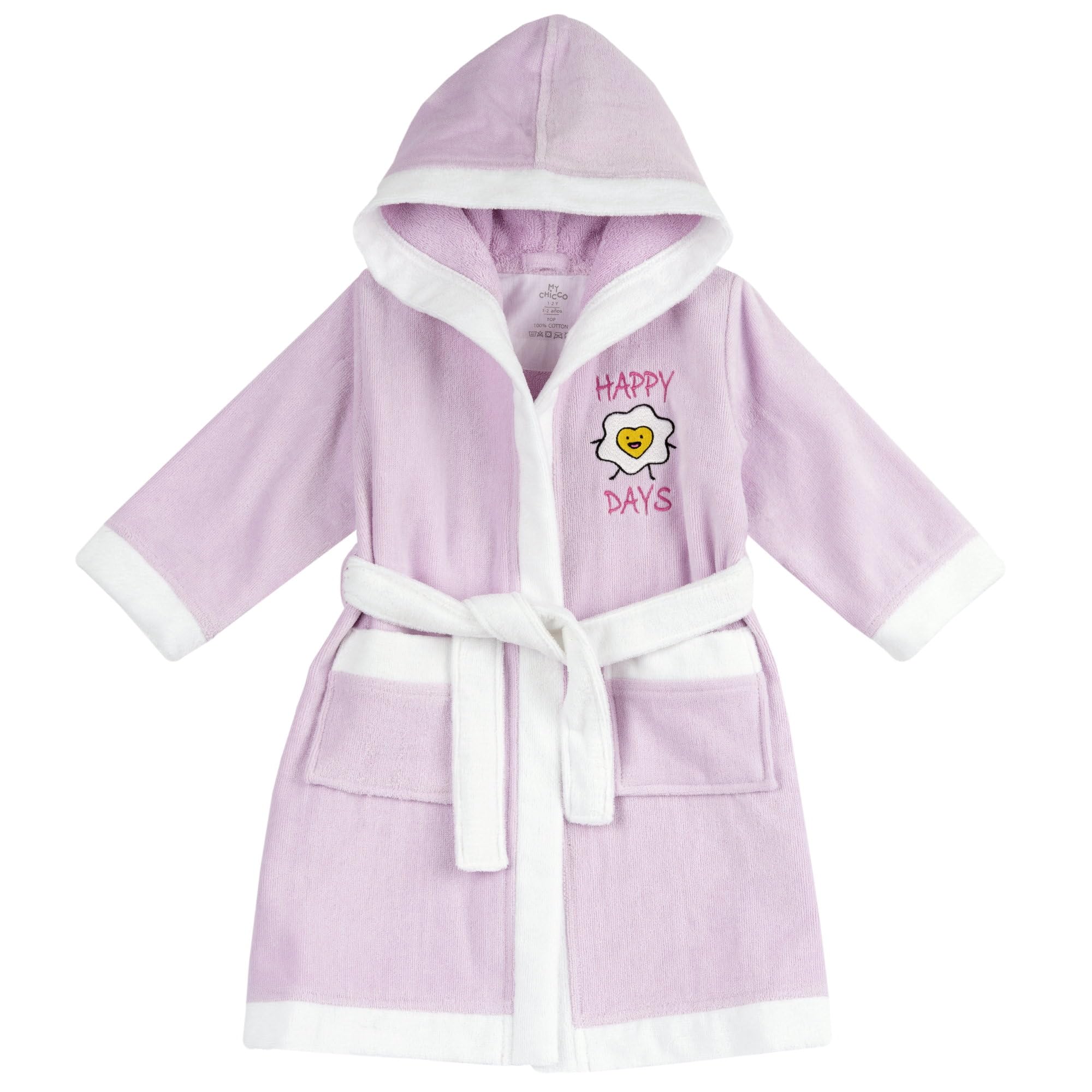 Chicco, Accappatoio per bambina spugna di cotone Rosa, 9/10 anni