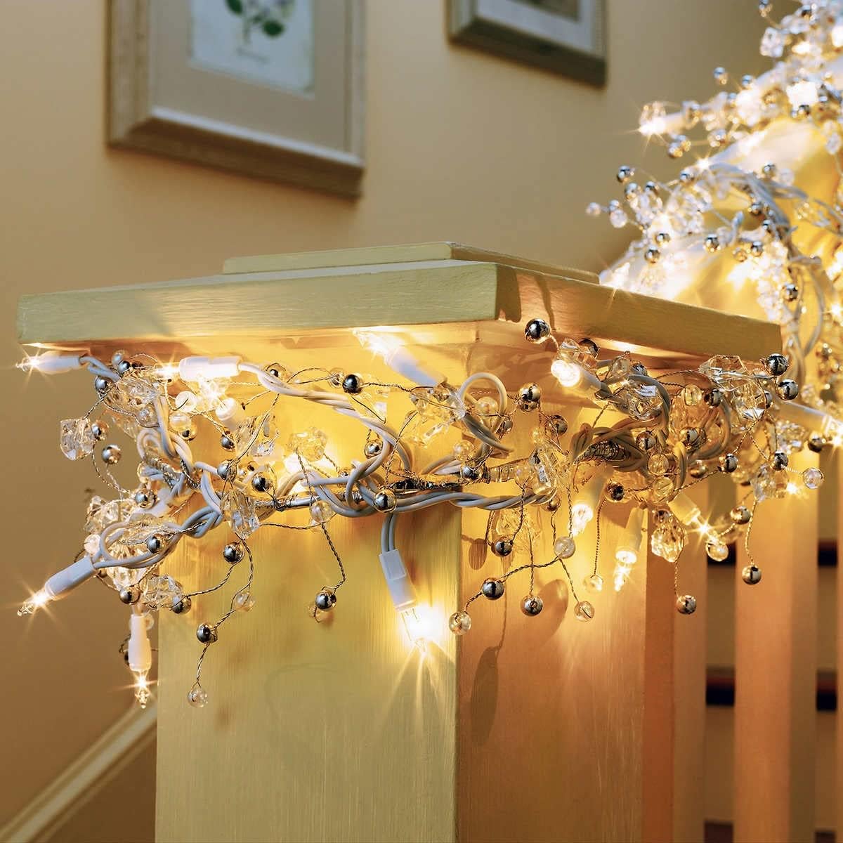 Best Quality 🔥 GE 9 ft Glitter Gem Garland Christmas Holiday Decoration Lights with 100 Constant On Clear Bright Indoor Lights White Wire (1 box (100 lights)) Greatest Product GE 9 ft Glitter Gem Garland Christmas Holiday Decoration Lights with 100 Constant On Clear Bright Indoor Lights White Wire (1 box (100 lights))
