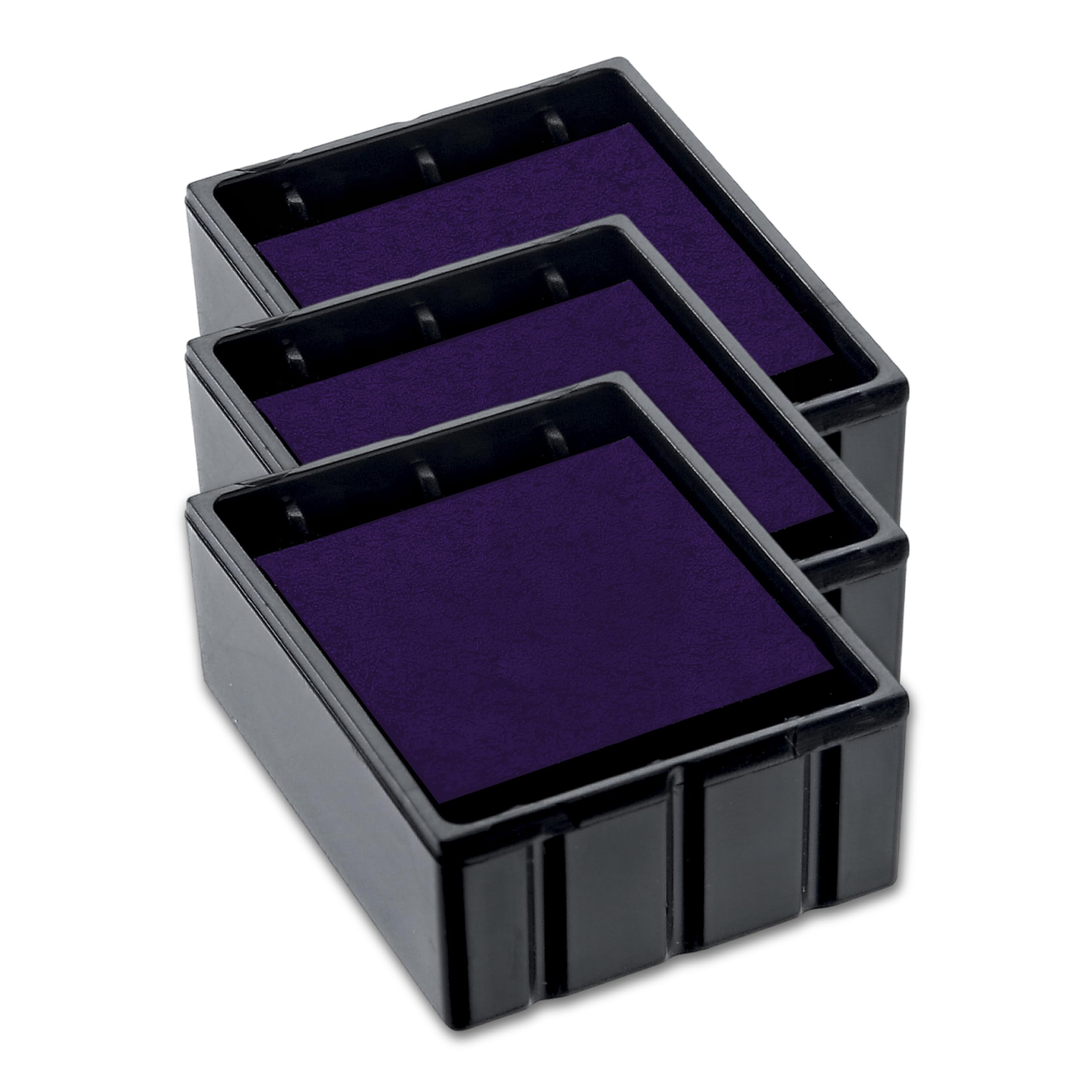 COLOP E/Q12 Replacement Ink Pads – Pack of 3 EQ12 Refill Pads Compatible with Printer Q 12 (Violet)