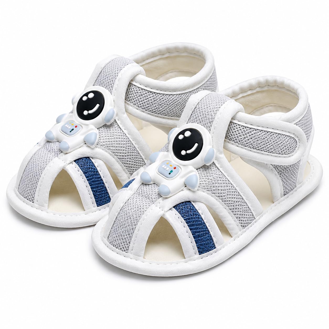 euodoo Baby Sandals with Astronaut Design | Baby Shoes Fashion Infants Shoes | Sandals Soft Soled for New Born | Bootie for Baby (3-6 month Baby)-picture-11