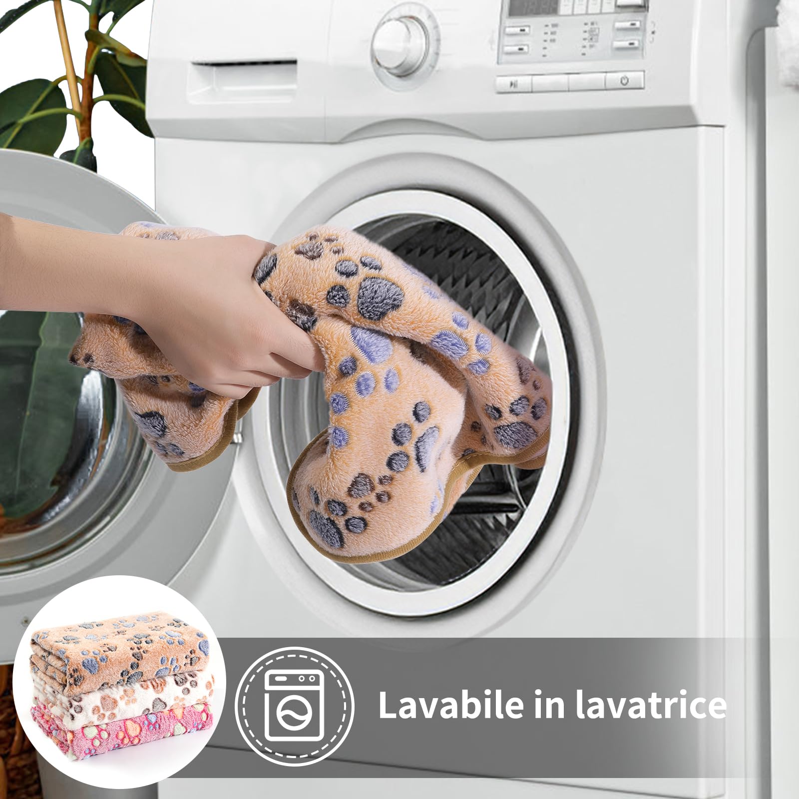 COMSLE Coperta per Cani Cane Gatto Lavabile Durevole, 3 Pezzi, Coperte per Cani in Morbida e Calda Flanella, Copertina per Cani Gatti Adatto per Cani di Piccola e Media Taglia, 40 * 60CM Gambe