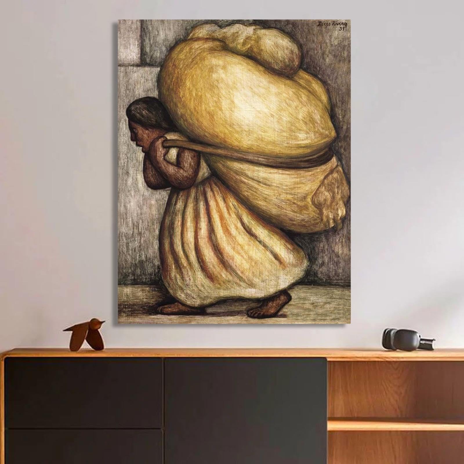 Sammler Leinwanddruck-Replik Diego Rivera – Mexikanischer Sozialistischer Realismus Kunst, Maler Des 373. Jahrhunderts, Klassische Sammlung FüR Die Heimdekoration 20x26cm