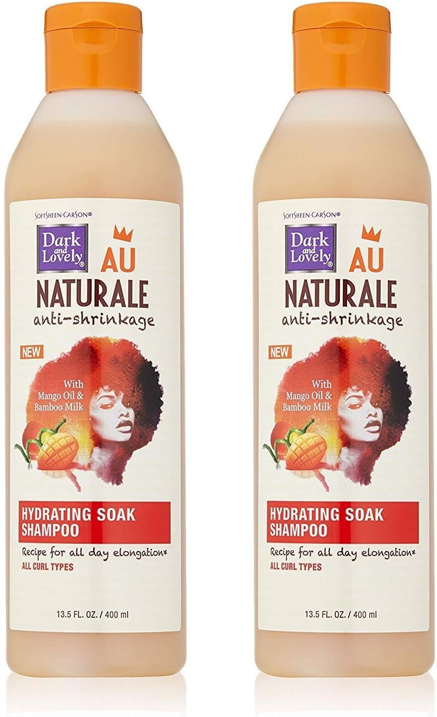 Dark & Lovely Shampoo Au Naturale Hydra+Soak 13.5 Ounce (399ml) (2 Pack)