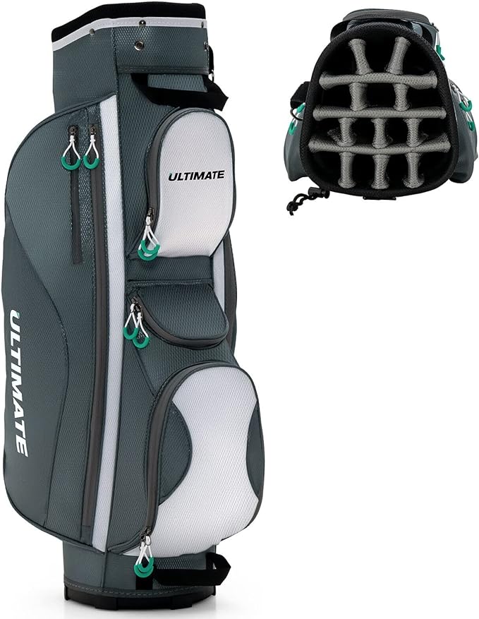Tangkula Golf Cart Bag with 14 Way Top Dividers