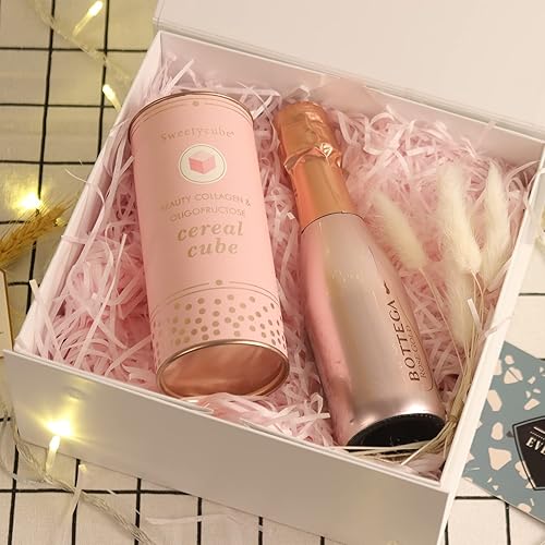 Miniatura 4 de Cajas de regalo blancas con tapas, caja de regalo de 9 x 7 x 4 pulgadas con cinta, cajas de regalo plegables con cierre magnético para regalos, caja