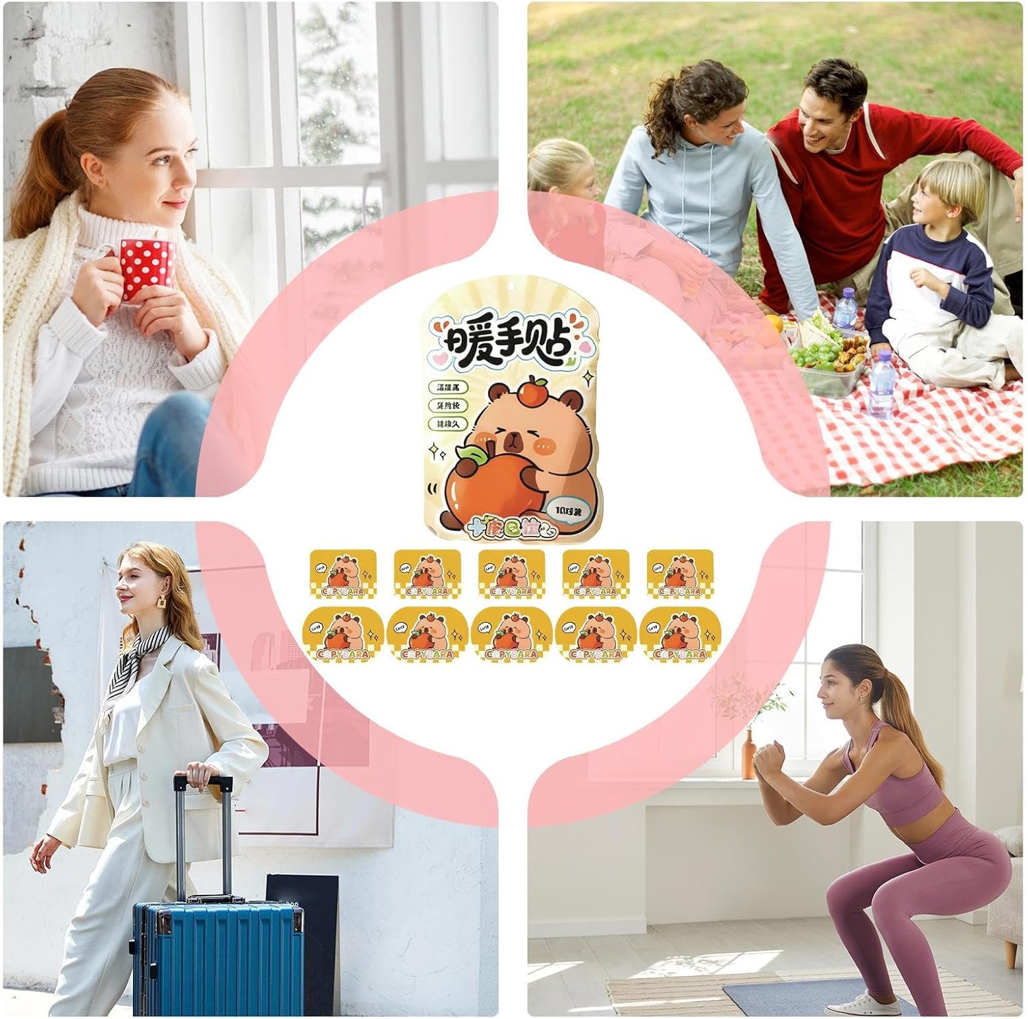 Product Image 3: Infographic detailing the layers and materials of the heat patch