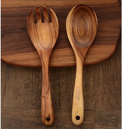 Miniatura 4 de Colección moderna de cubiertos de madera japonesa, diseño suave para platos calientes y vajilla diaria, elegante juego de regalo de utensilios de