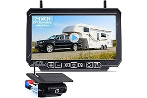 AMTiFO A8 Backup Camera: Enhance Your RV's Visibility with Wireless, Solar-Powered Convenience