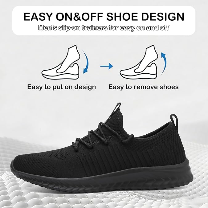 Mens Trainers Running Shoes Tennis Sports Training Walking Shoes Gym Athletic Fitness Fashion Sneakers Lightweight Breathable Outdoor Jogging