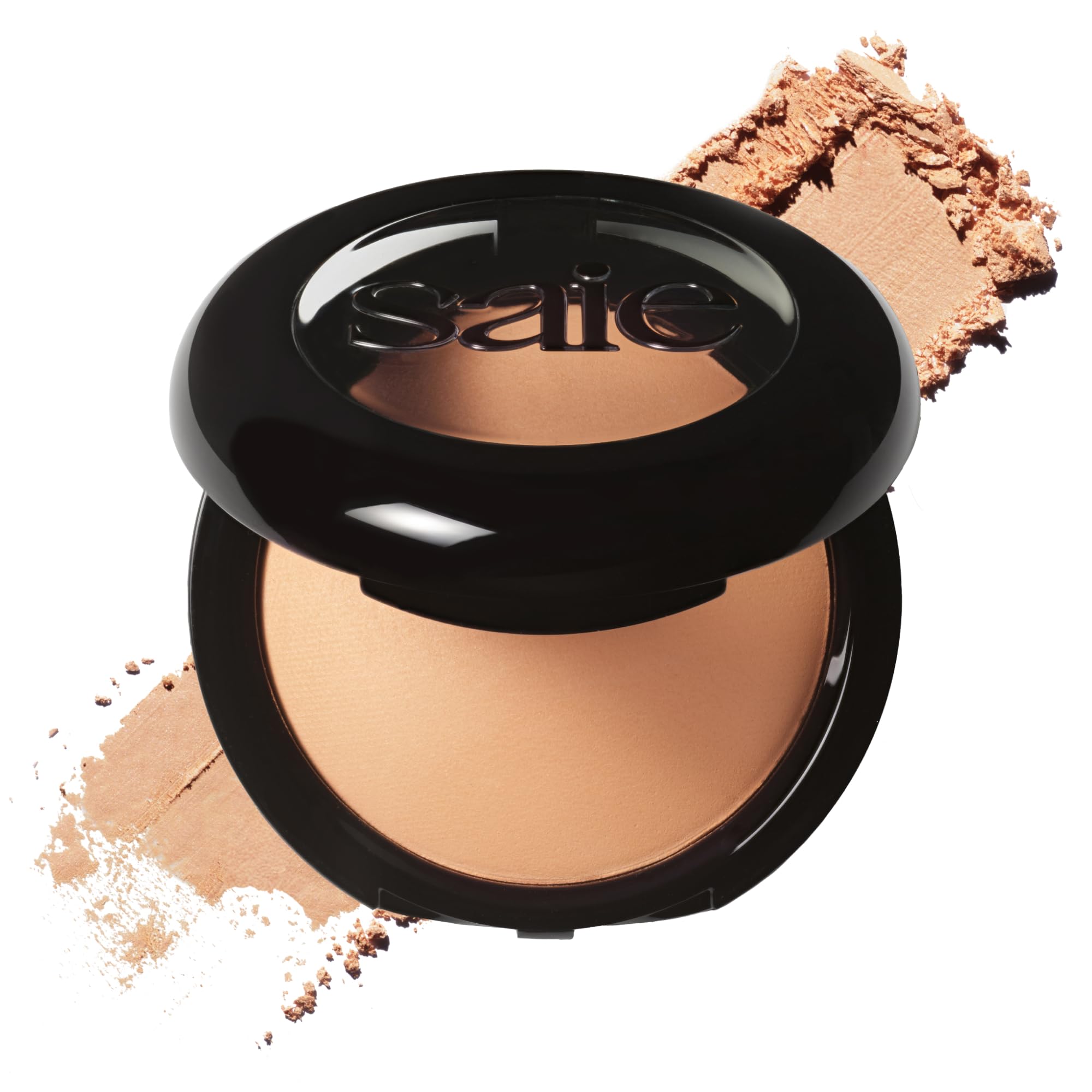 Saie Slip Tint Baked Setting Powder - Translucent Powder for Face Makeup with a Natural-Radiant Finish - Blurs, Brightens & Smooths Complexion -