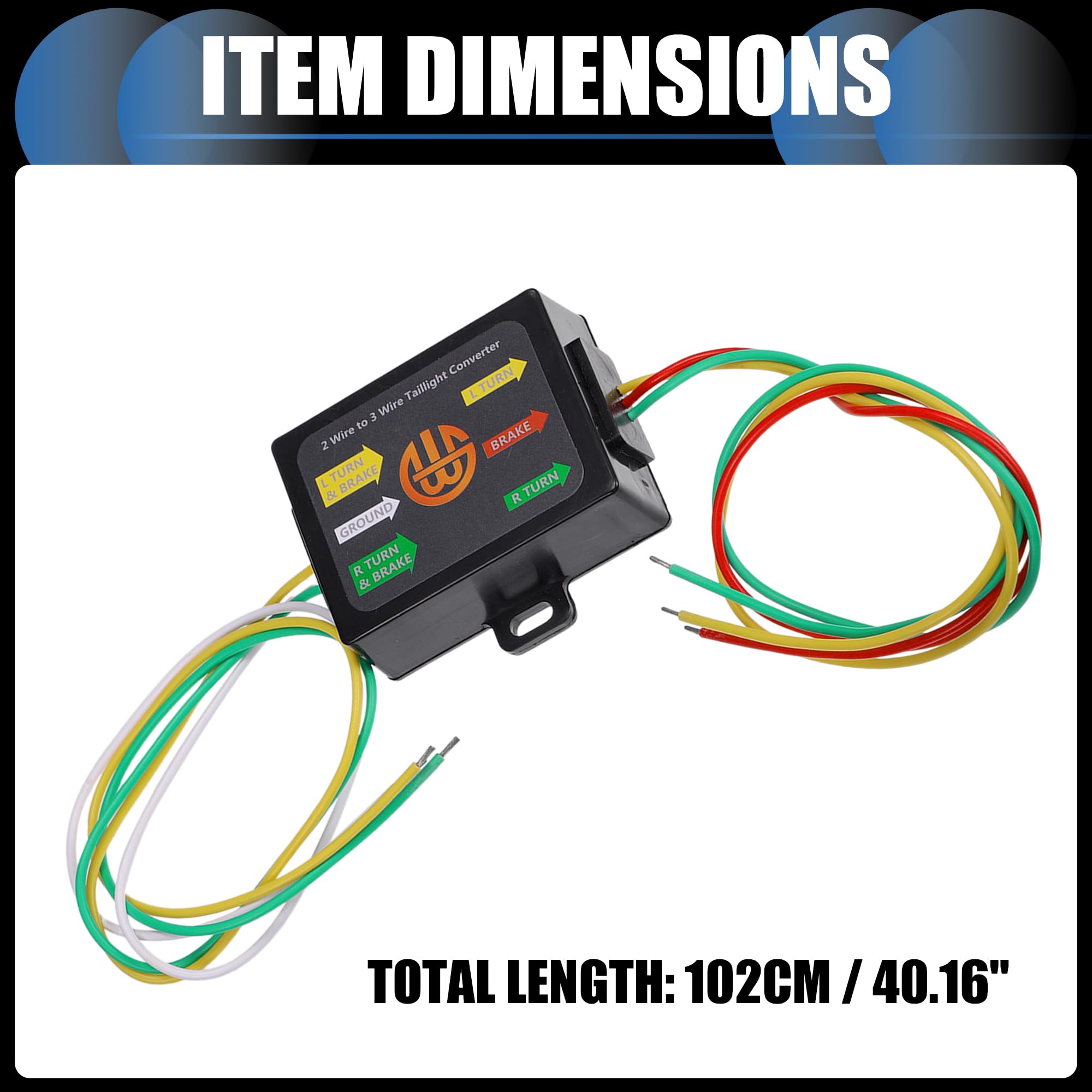 Bluetooth Trailer Lights CURT 2 To 3 Wire Trailer Light Converter   Splice  In Kit For RV Dinghy Towing (56196) 3 Wire To 2 Wire
