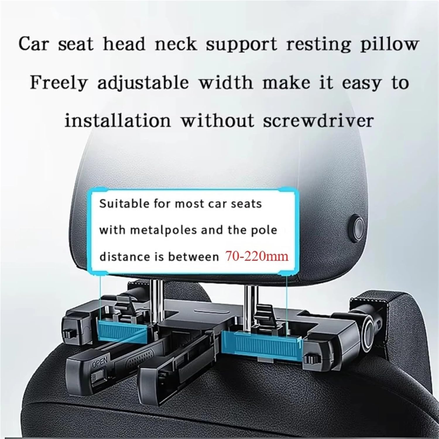 多機能カーシートサイドピロー 内蔵型隠し収納フック 睡眠用ヘッドレスト ネックパッド クッション 車 車用 ヘッド 【カバーブーツマ】