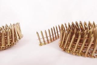1-1/4" RING GALV COIL ROOFING NAILS 7200pcs/PK, 15 Degree Round Head Smooth Shank Electro Galvanized Roofing Nails for Coil Roofing Nailer Gun.