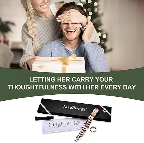Miniatura 19 de MagEnergy Pulsera de cruz de cobre para hombre, pulsera magnética de cobre ultra fuerte para hombre, pulsera de cobre ajustable con caja de joyería