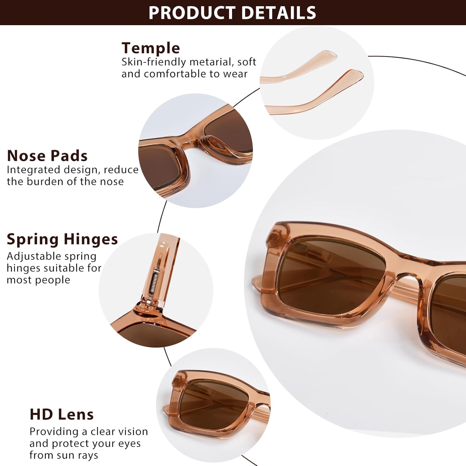 Outdoor Reading Sunglasses for Women Oversized UV400 Protection Full Lens/Bifocal Lens/Progressive Lens - Image 3